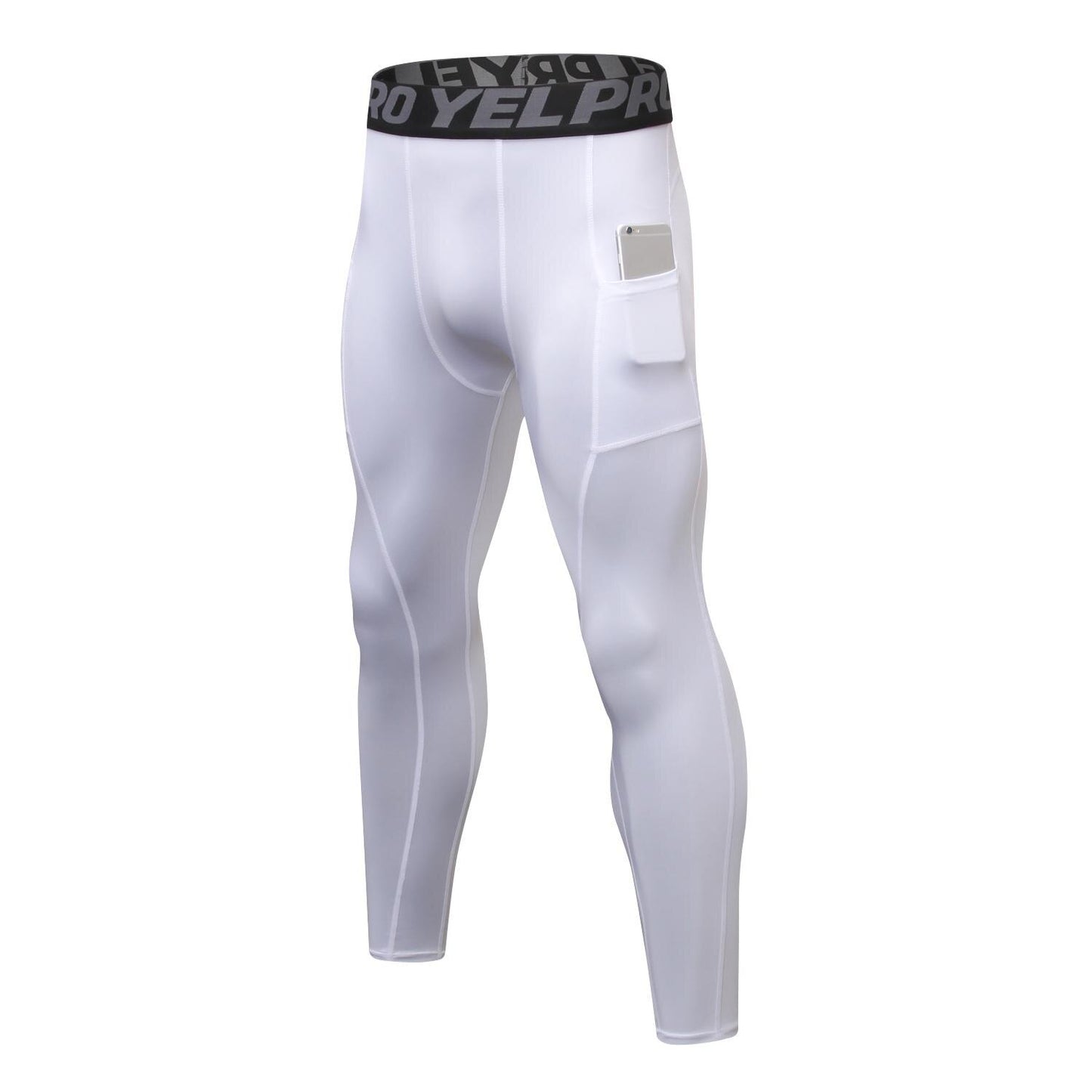 Byxor - Elastiska leggings - Telefonficka