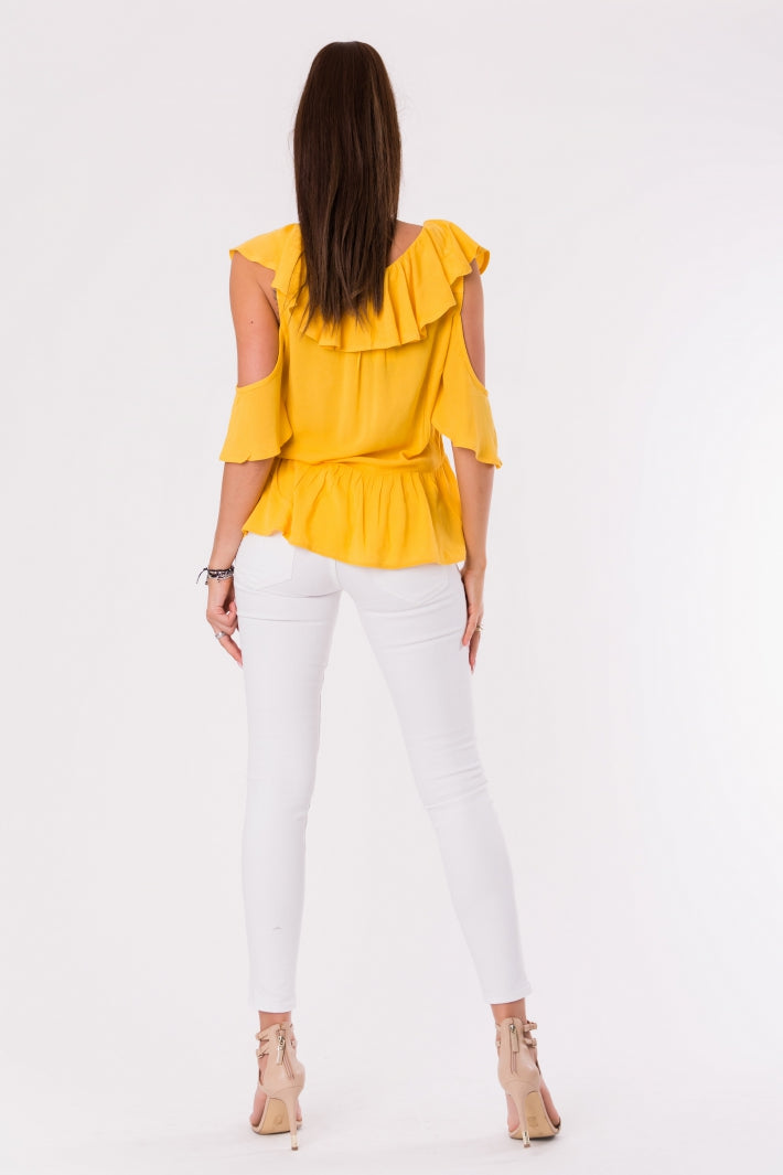 BLOUSE - MUSTARD 48027-1-3