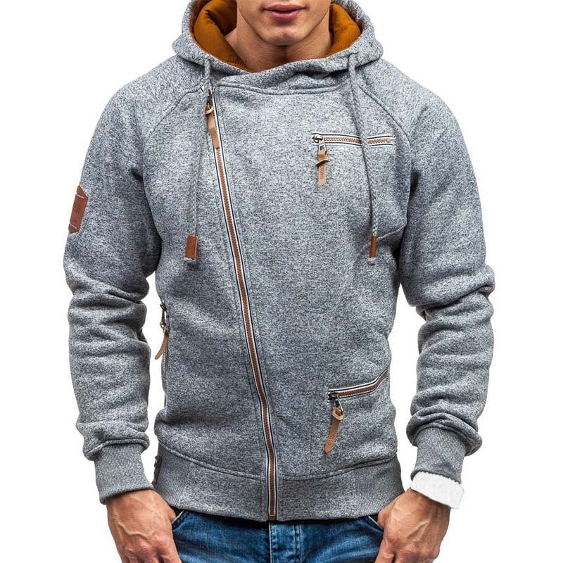 Hoodie med dragkedja