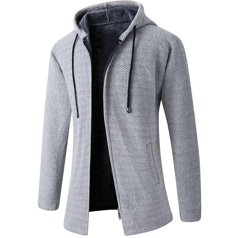 Cardigan med luva